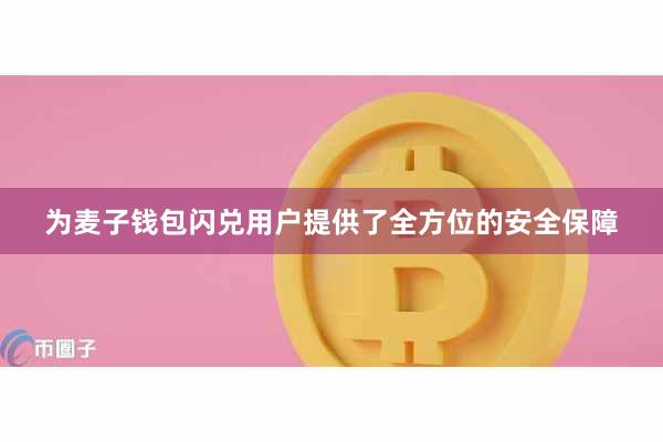 为麦子钱包闪兑用户提供了全方位的安全保障