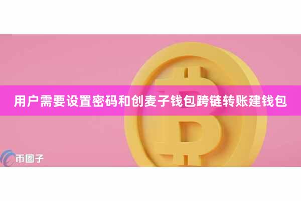 用户需要设置密码和创麦子钱包跨链转账建钱包