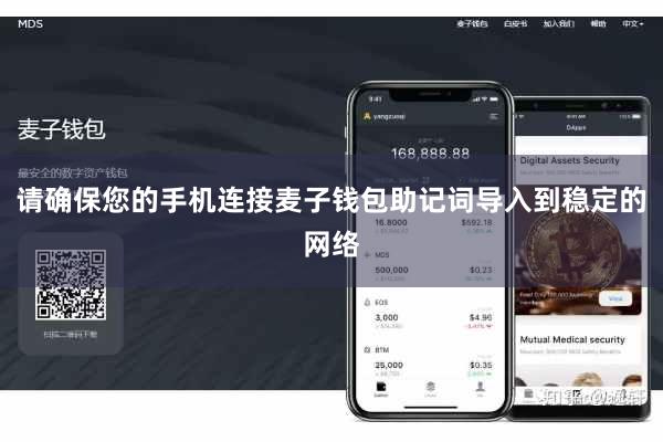 请确保您的手机连接麦子钱包助记词导入到稳定的网络